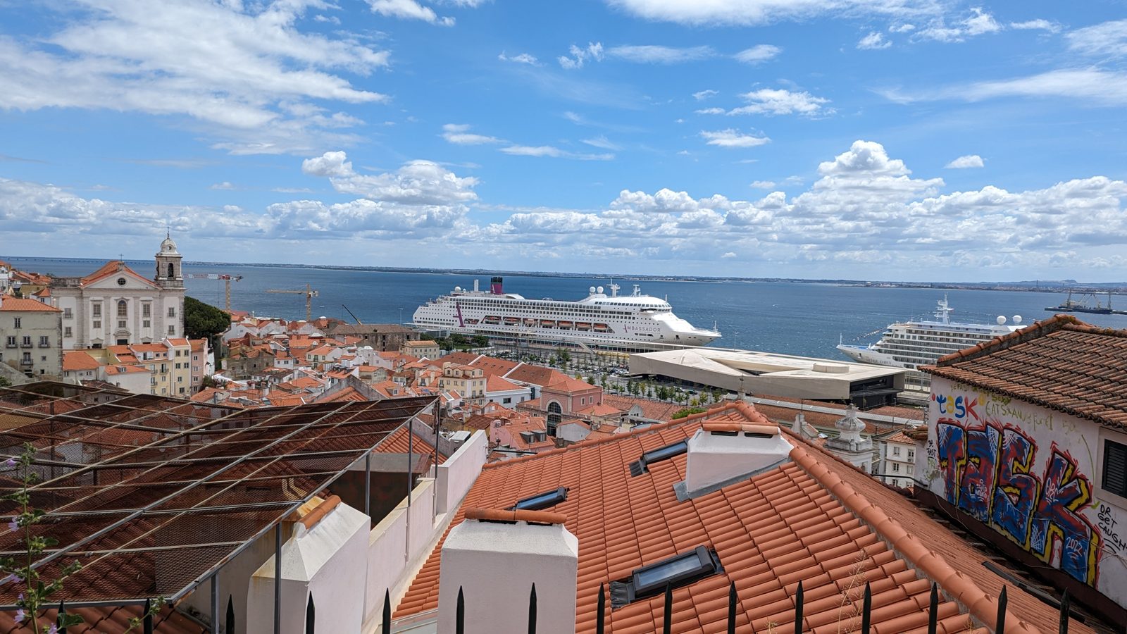 ポルタス・ド・ソル展望台からのアルファマ View of Alfama from Portas do Sol, Lisbon