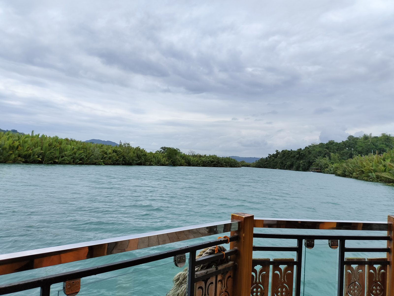 エメラルド色のロボック川 Emerald green water of the Loboc River, Bohol