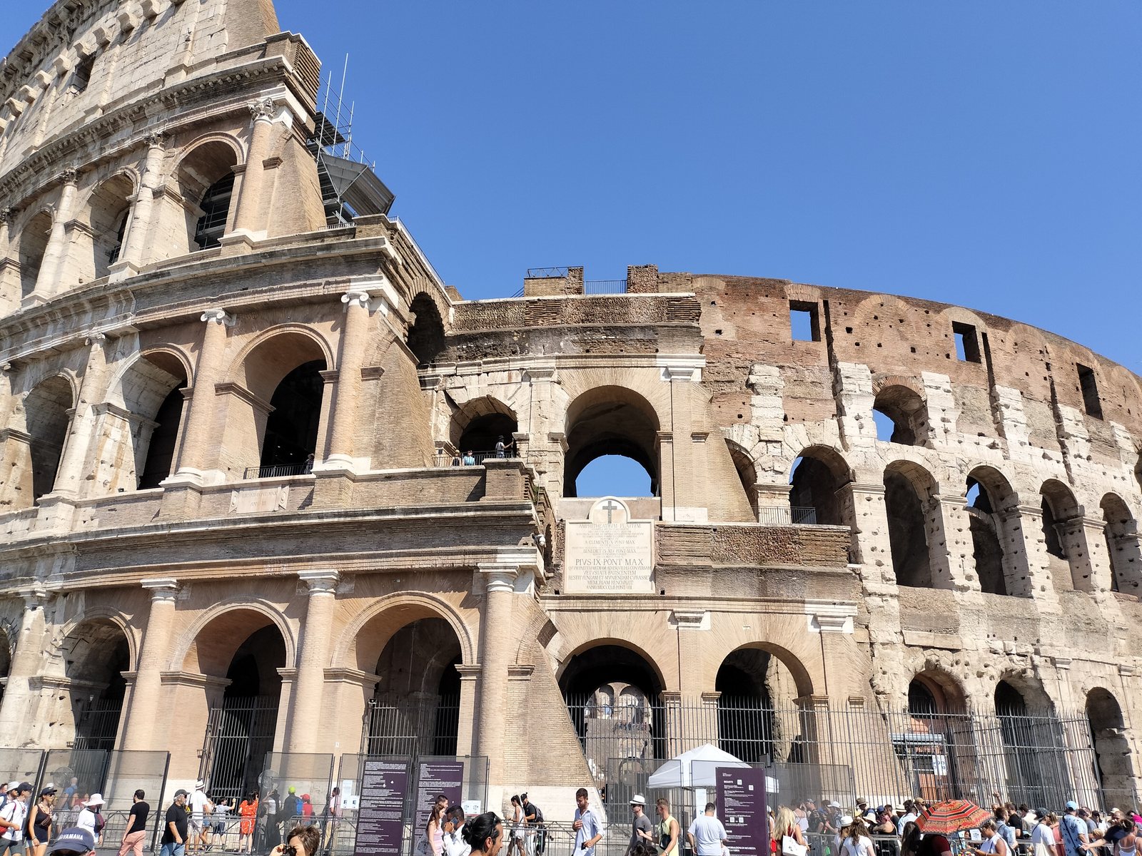 The Colosseum under a blue sky, Rome