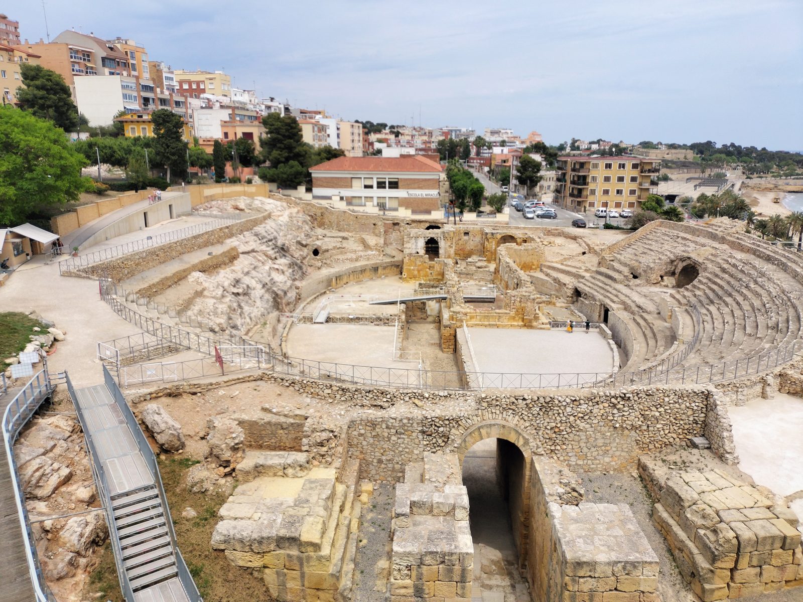 タラゴナのローマ円形闘技場跡 Roman amphitheatre ruins, Tarragona