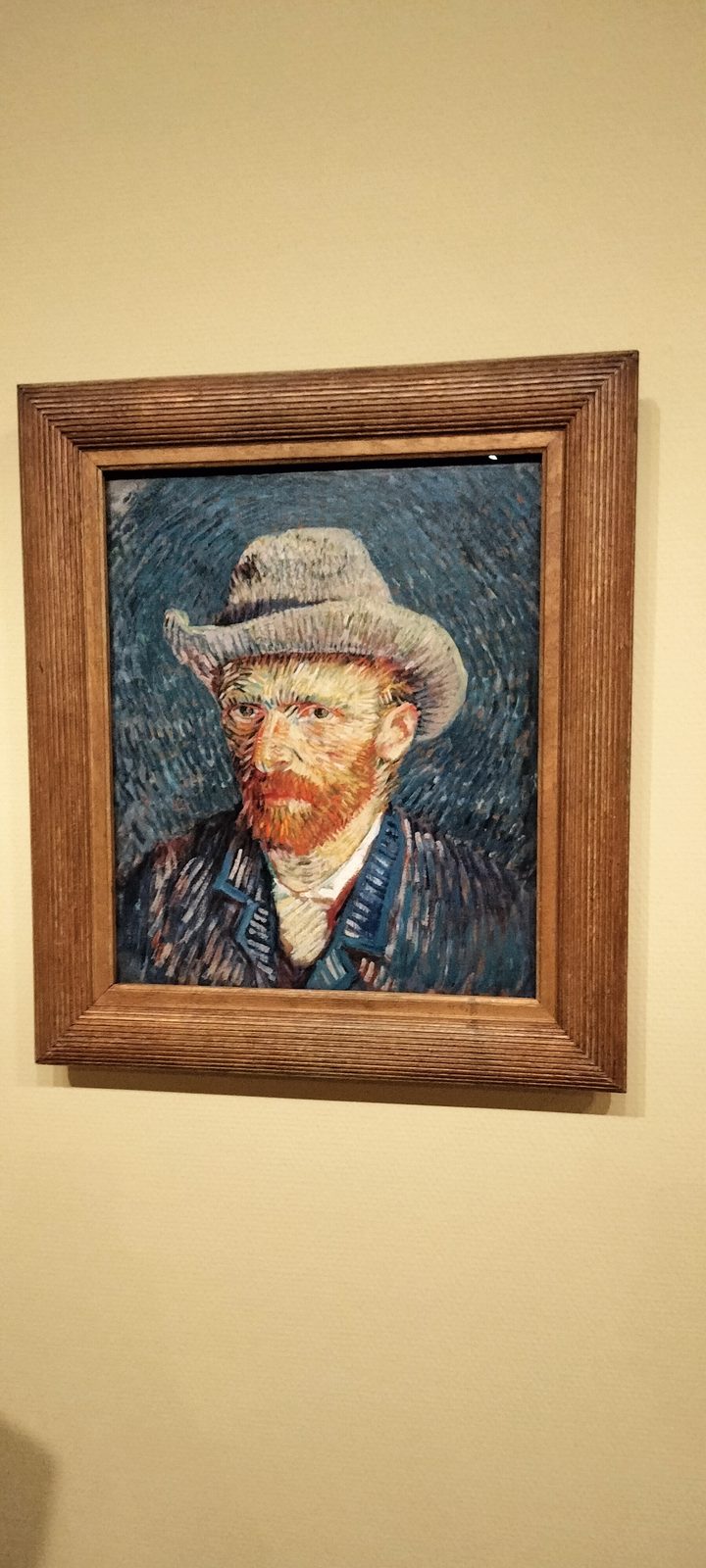ゴッホの灰色のフェルト帽の自画像 Van Gogh self-portrait with grey felt hat, Van Gogh Museum