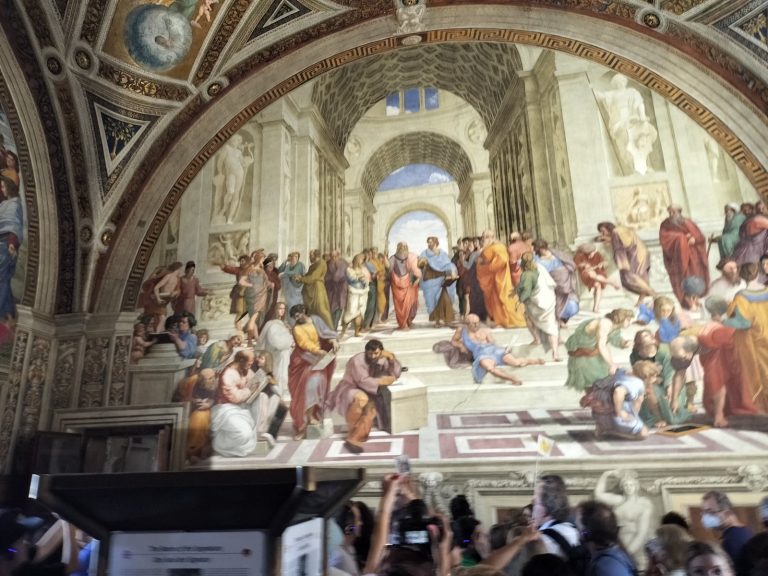 バチカン美術館 ラファエロの間のフレスコ画 Raphael fresco in the Vatican Museums